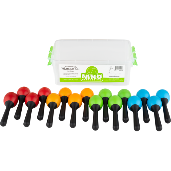  Nino Percussion NINOSET56 Molded ABS Egg maracas set