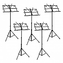 Muzieklessenaars Easy opvouwbaar set van 5