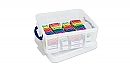 Basic Regenboog klokkenspel 12 klankstaven inclusief kunststof opbergbox
