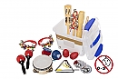  Percussieset voor kinderen in transparante kunststof box