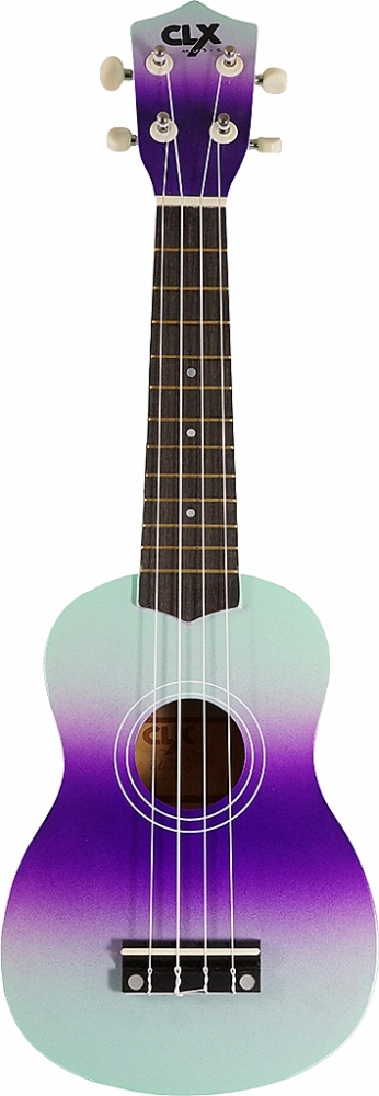 CLX Sopraan ukelele 'Mint/ Paars' (DC-1)