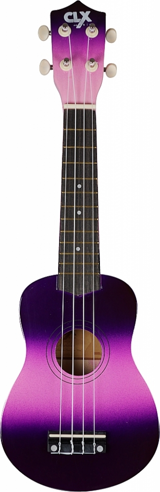 CLX Sopraan ukelele 'Roze/ Paars' (DC-2)