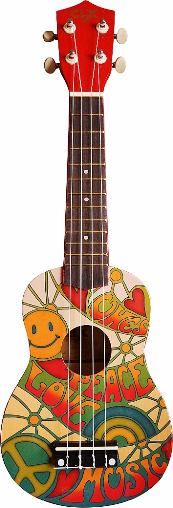 CLX Sopraan ukelele 'Peace'