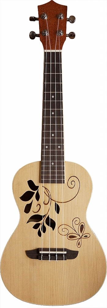CLX Concert ukelele 'Leaves licht'