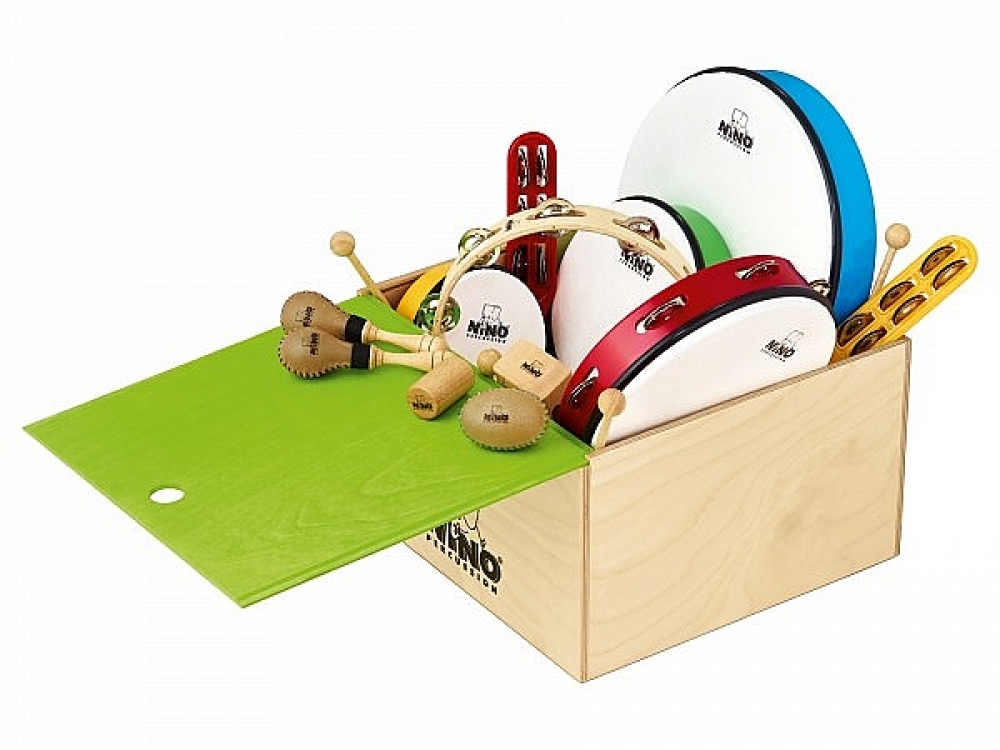 12 gelige percussieset NINOSET012-WB