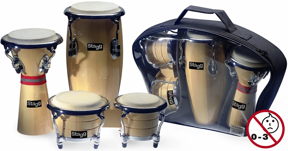 Mini Bongo, Conga en Djembe set 