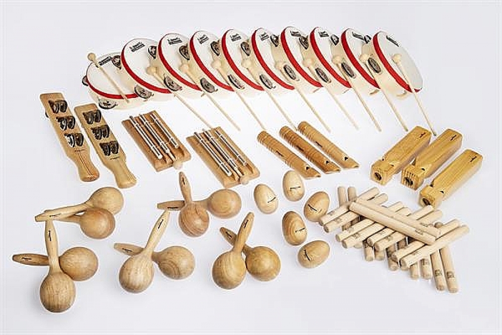 Houten percussieset voor de basisschool