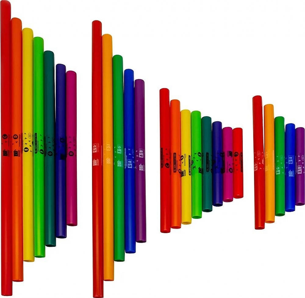  Boomwhackers Complete Upper en Lower Octave Set