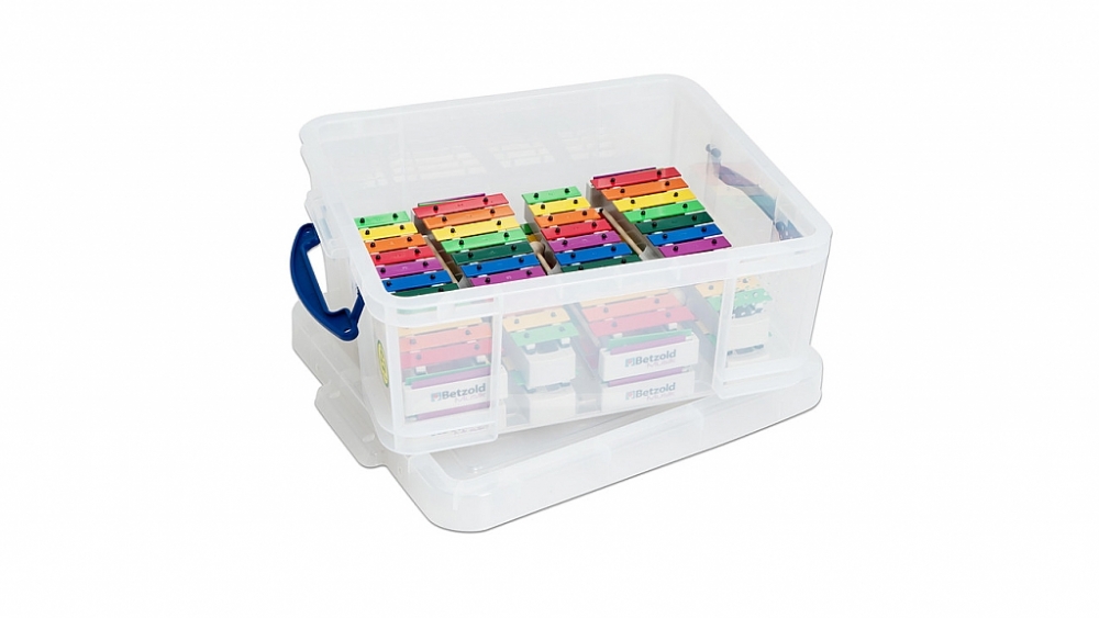 Basic Regenboog klokkenspel 12 klankstaven inclusief kunststof opbergbox
